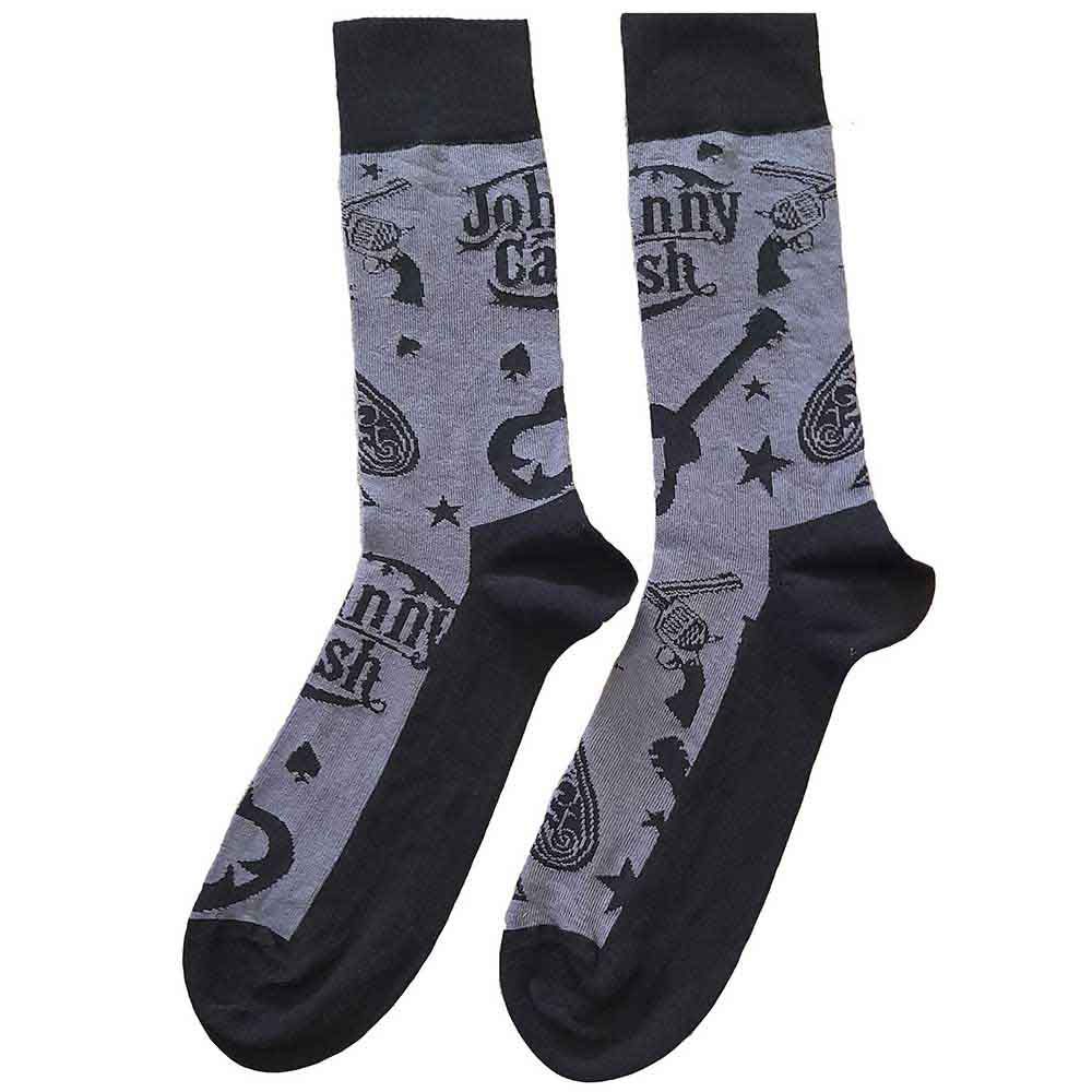 Johnny Cash Guitars 'n Guns Black, Grey
