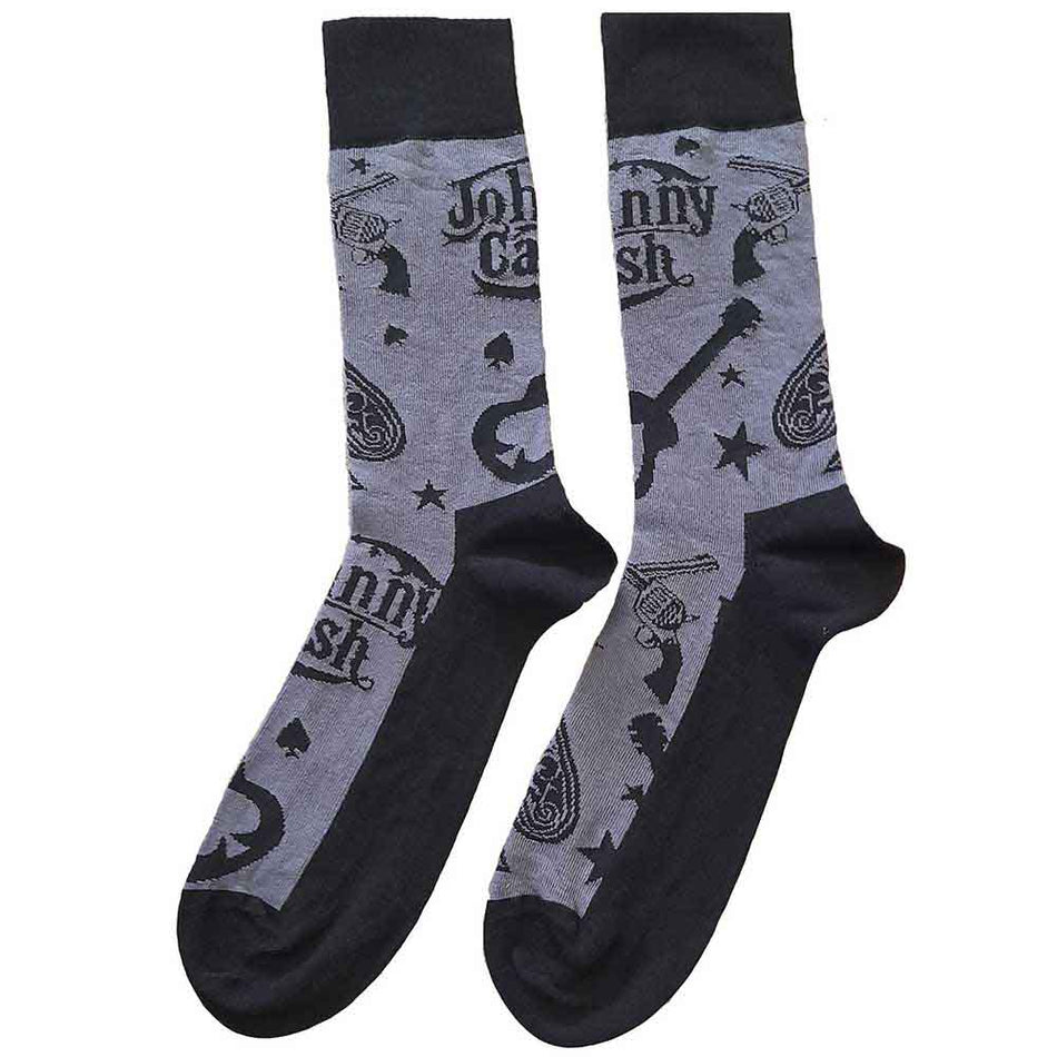 Johnny Cash Guitars 'n Guns Black, Grey