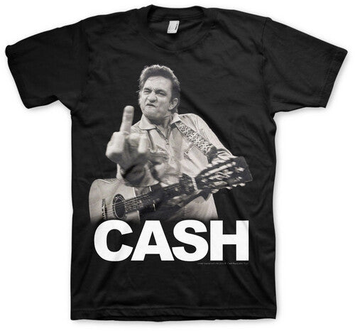 Johnny Cash Johnny Cash - The Bird - T-Shirt - X-Large (Black)