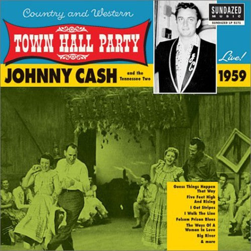 Johnny Cash Live at Town Hall Party 1959 - Record Album - Vinyl LP