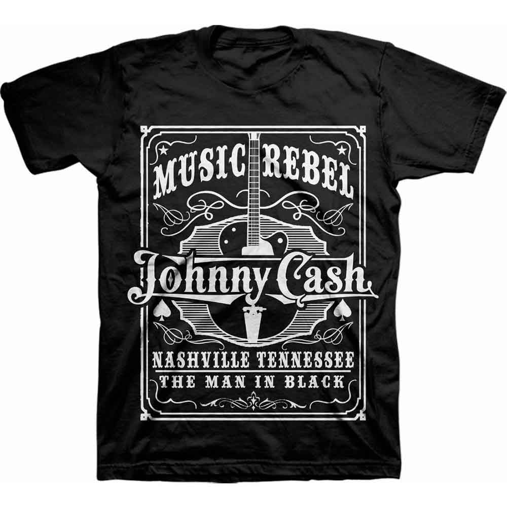 Johnny Cash Music Rebel Black