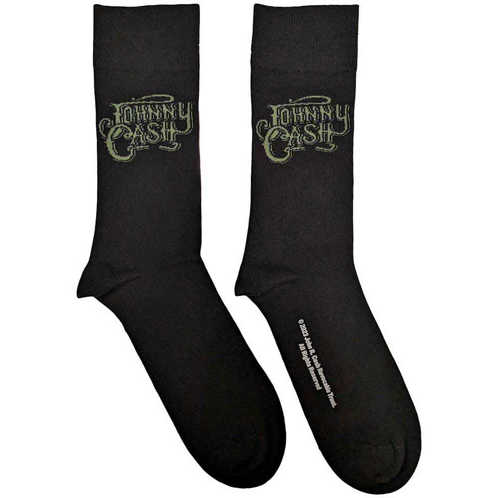 Johnny Cash Text Logo Black