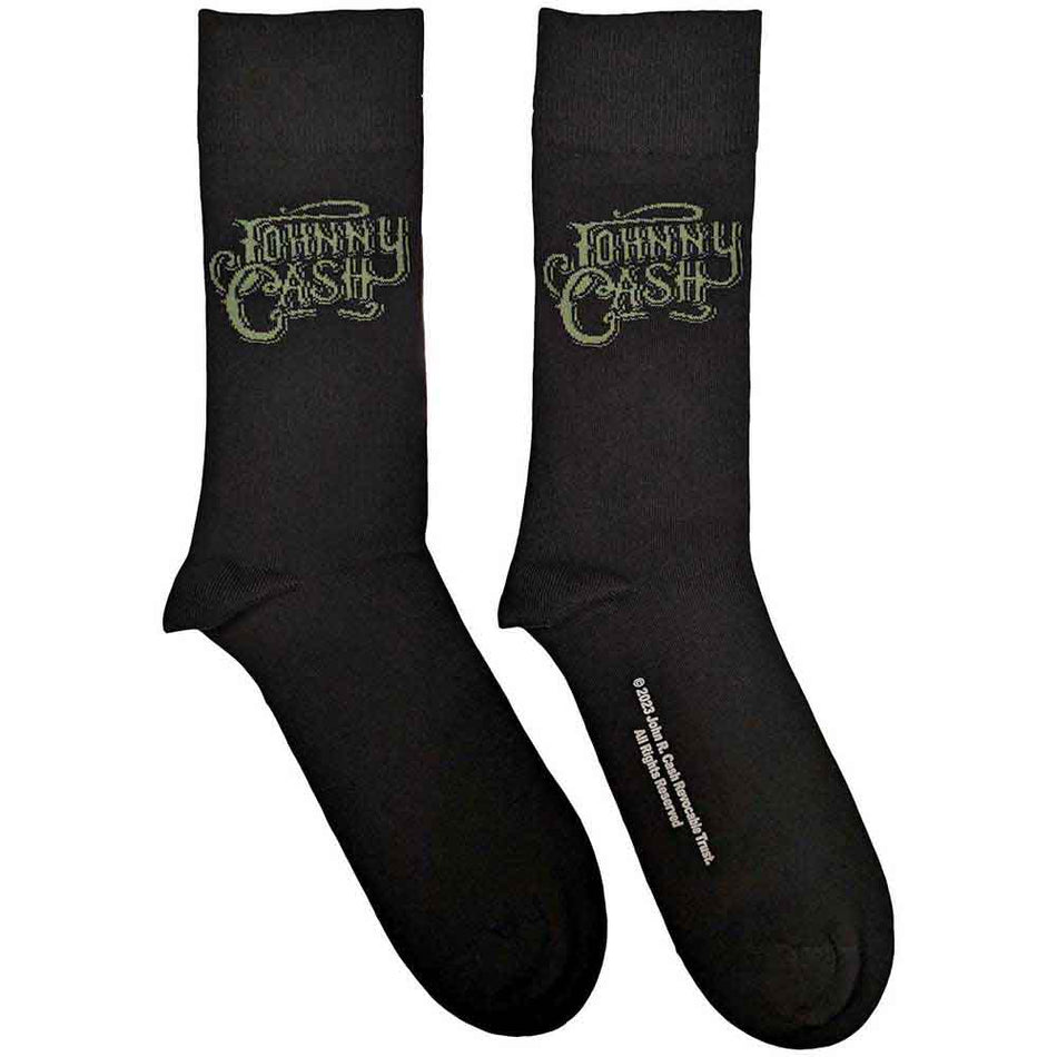 Johnny Cash Text Logo Black