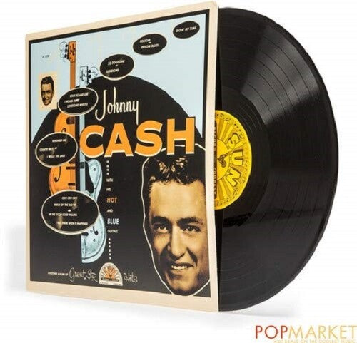 Johnny Cash With His Hot & Blue Guitar - Record Album - Vinyl LP