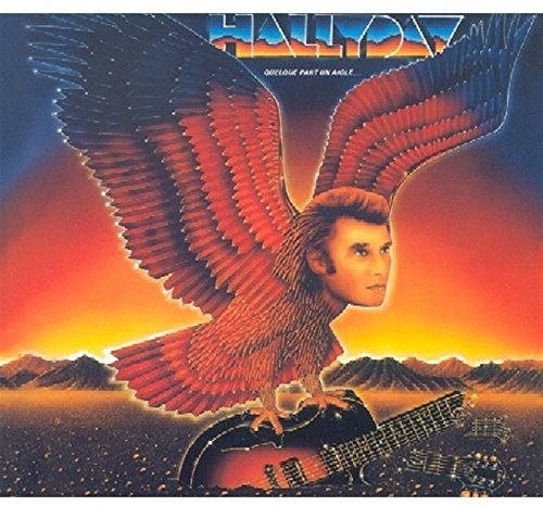 Johnny Hallyday Quelque Part Un Aigle - Record Album - Vinyl LP