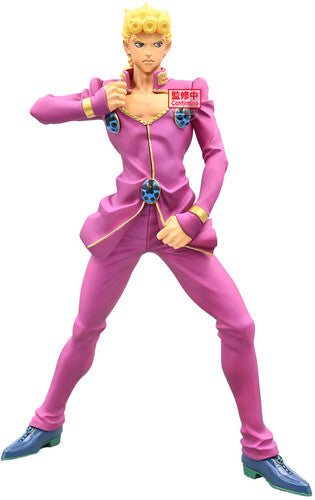 Jojos Bizarre Adv Mometria Giorno Giovanna Statue Banpresto - Jojo's Bizarre Adventure: Golden Wind - Mometria - Giorno Giovanna Statue - Collectible Figure