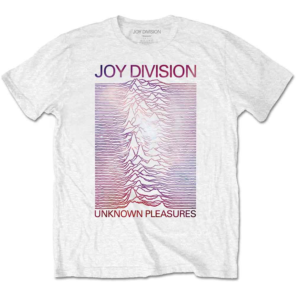 Joy Division Space - Unknown Pleasures Gradient White
