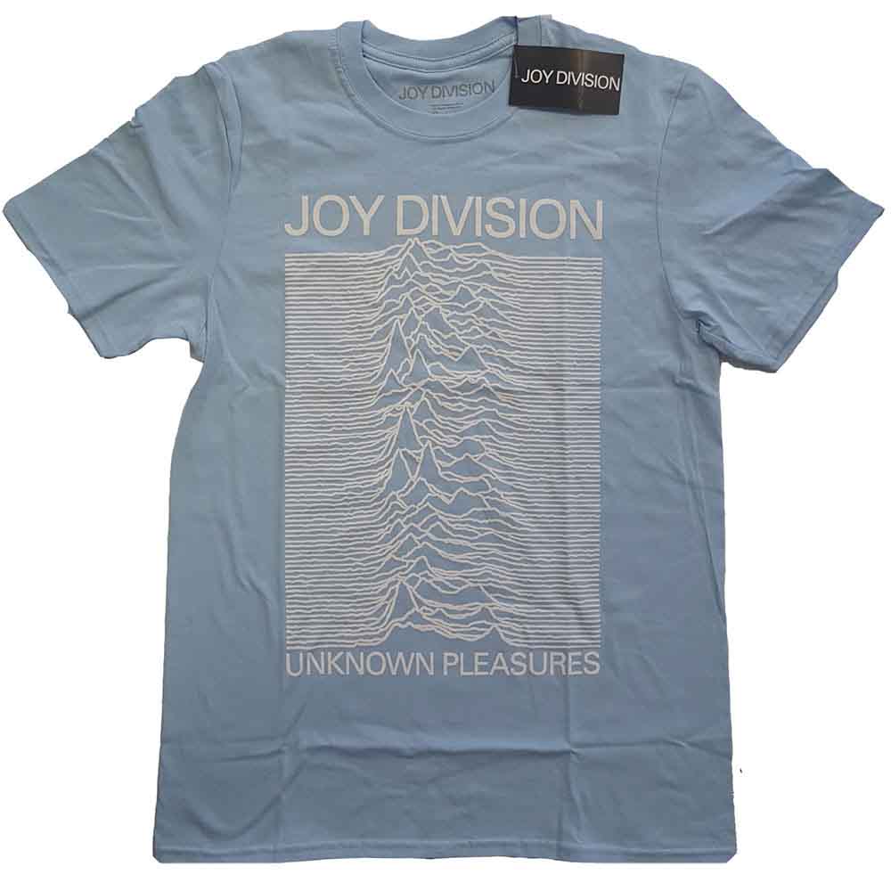 Joy Division Unknown Pleasures White On Blue Blue