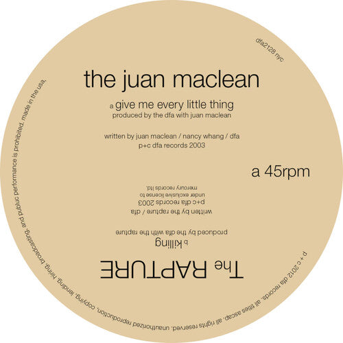 Juan Maclean & Shit Split - Record Album - Vinyl LP