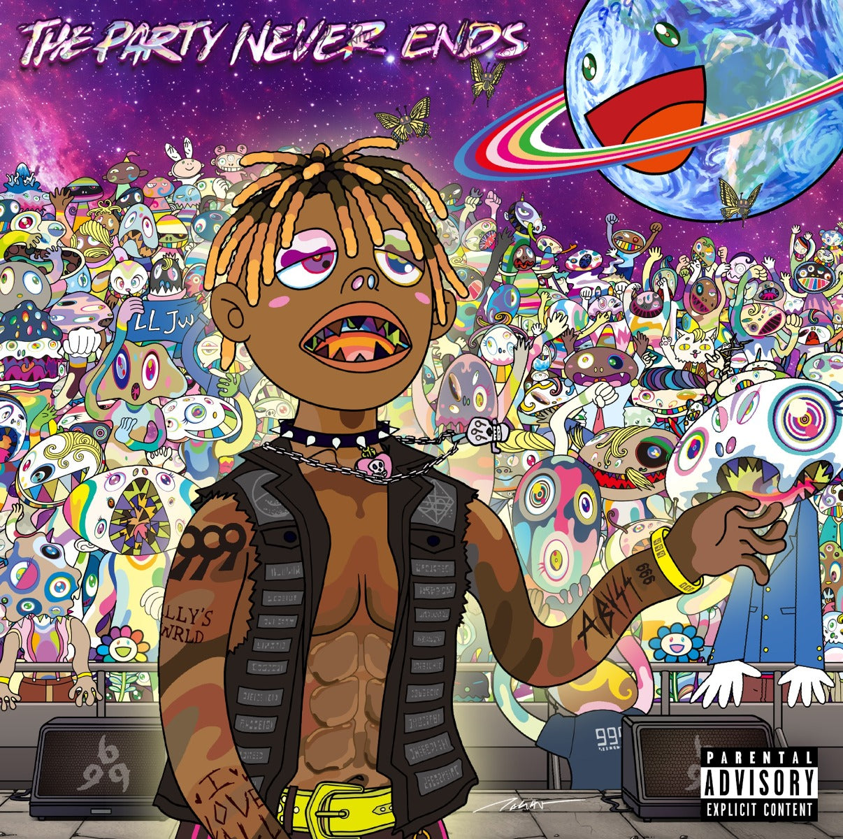 Juice Wrld The Party Never Ends [Explicit Content] (Indie Exclusive, Limited Edition, Silver Colored Vinyl) (2 Lp's)