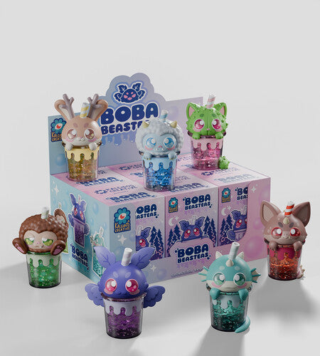 Kaleidos Creative Kaleidos Boba Beasteas Keychain: Blind Box with 6-Piece PDQ - 6-Disc Record Album - Vinyl LP