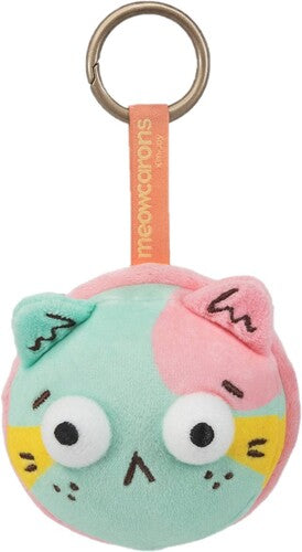 Kaleidos Creative Kaleidos Meowcarons - Plush Bag Charm - Scared - Bag Charm