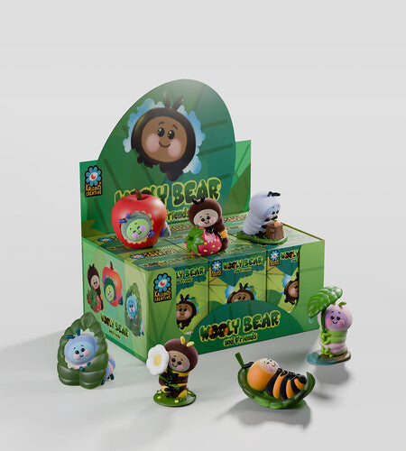 Kaleidos Creative Kaleidos Wooly Bear and Friends Vinyl: Blind Box Series 1 with 6-Piece PDQ - 6-Disc Record Album - Vinyl LP