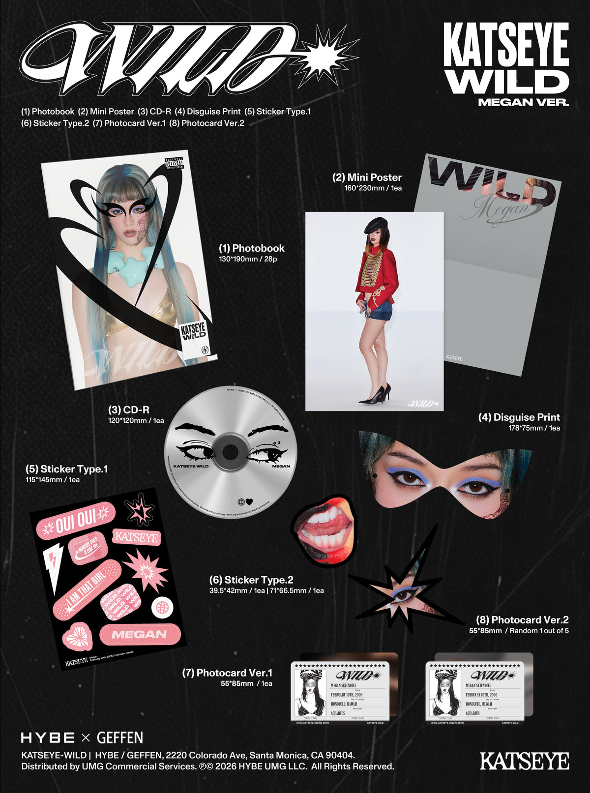 KATSEYE WILD (Megan Ver.) [CD]