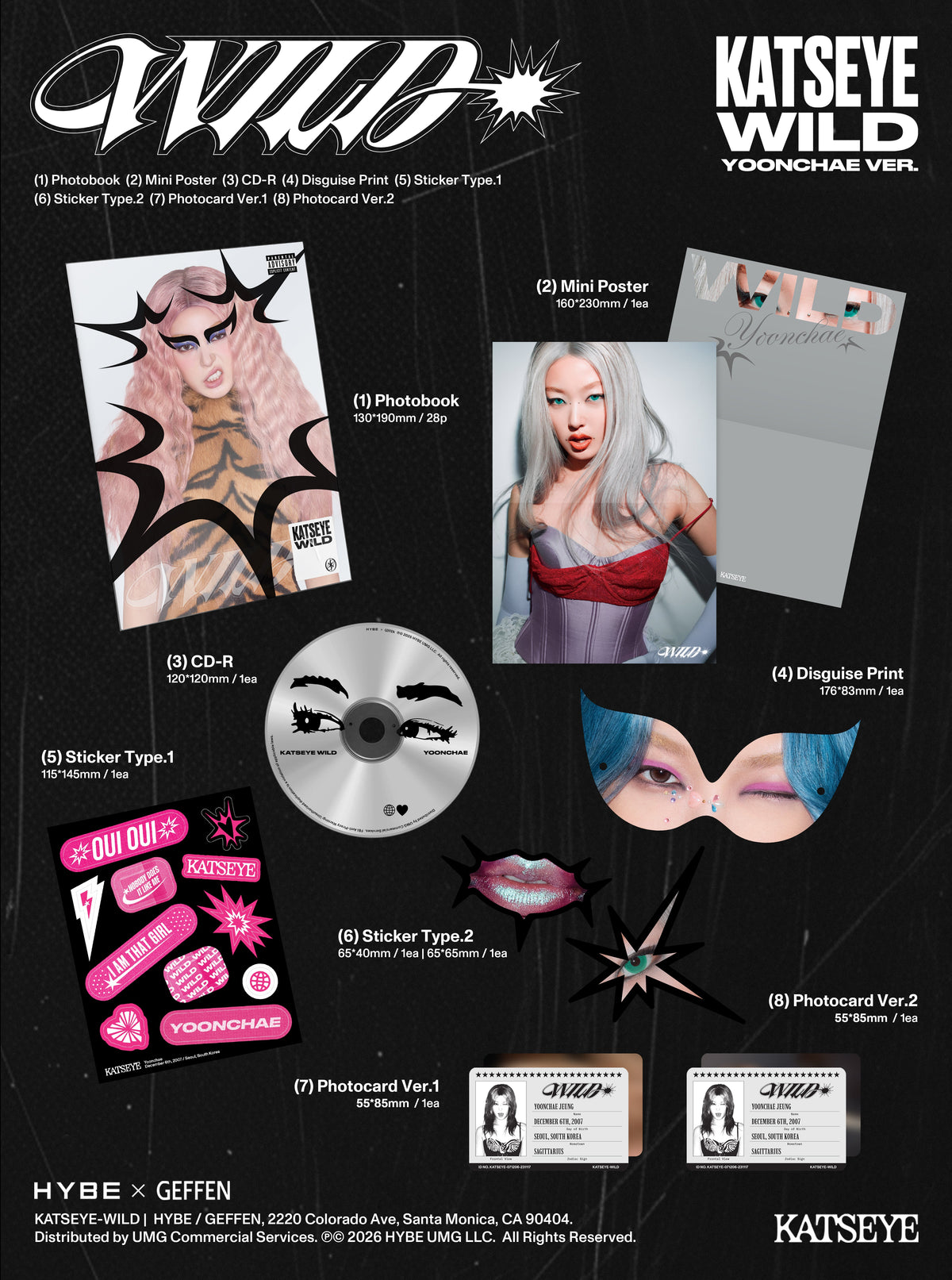 KATSEYE WILD (Yoonchae Ver.) [CD]