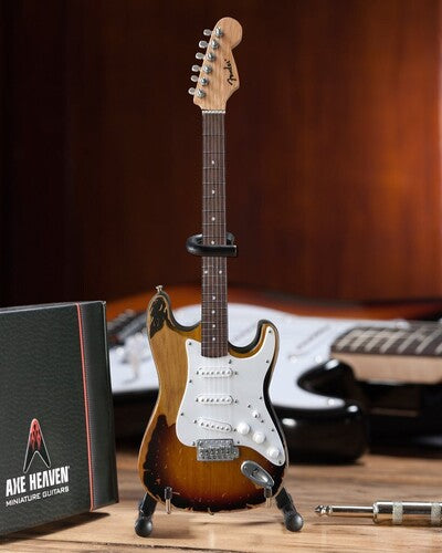 Kenny Wayne Shepherd Kenny Wayne Shepherd Fender Strat Vintage Sunburst 10 Inch Miniature Guitar - Collectible Miniature