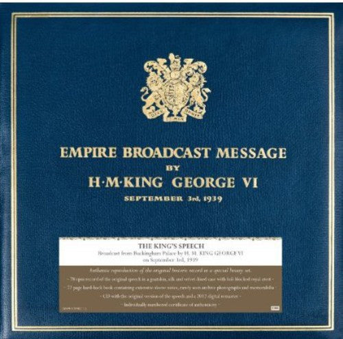 King George VI King to His Peoples-3Rd September 1939 - Double Record Album - Vinyl LP