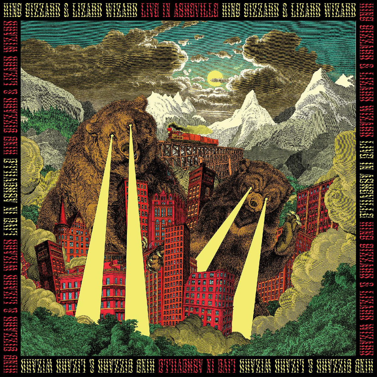 King Gizzard & The Lizard Wizard Live In Asheville ‘19 (US Fuzz Club Official Bootleg) (DELUXE EDITION, GREEN, RED & GOLD VINYL)