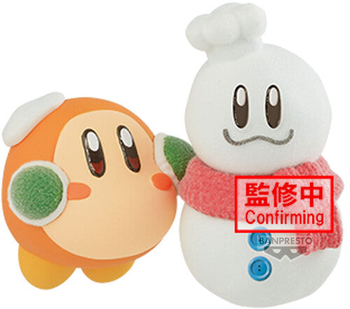 Kirby Fluffy Puffy Play in the Snow Waddle Dee Fig Banpresto Kirby Fluffy Puffy Mine - Play in the Snow Waddle Dee Figure - Collectibles