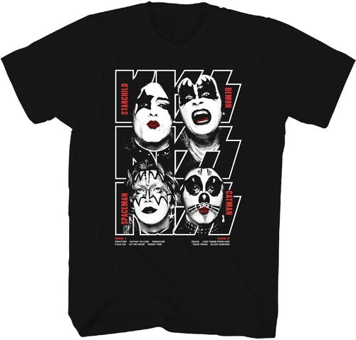 Kiss Debut Album Cover T-Shirt - Black