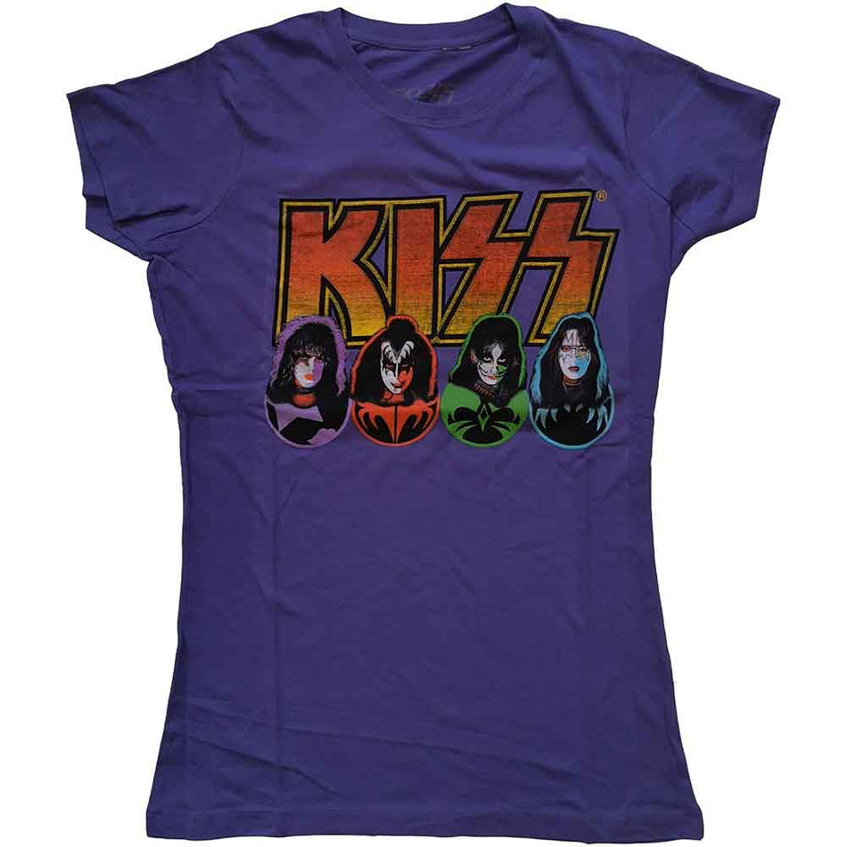 Kiss Logo, Faces & Icons Purple