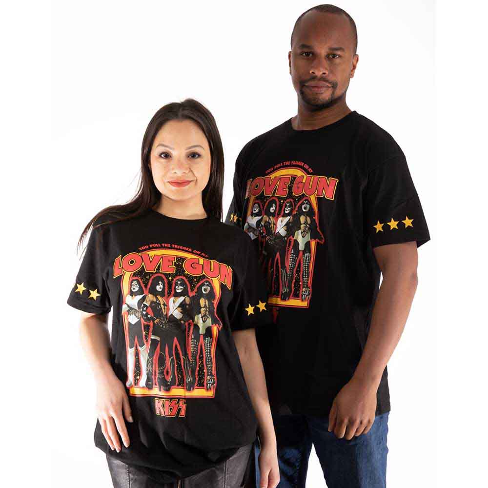 Kiss Love Gun Stars Black