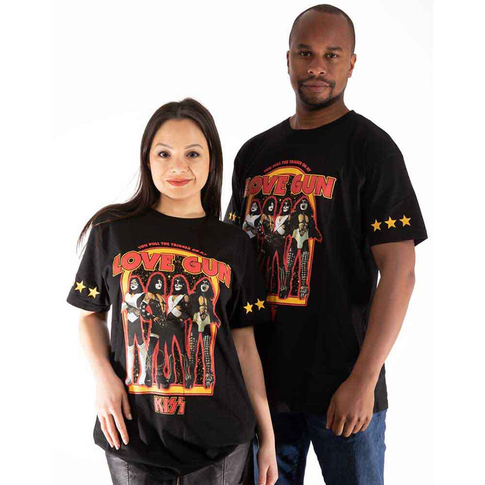 Kiss Love Gun Stars Black