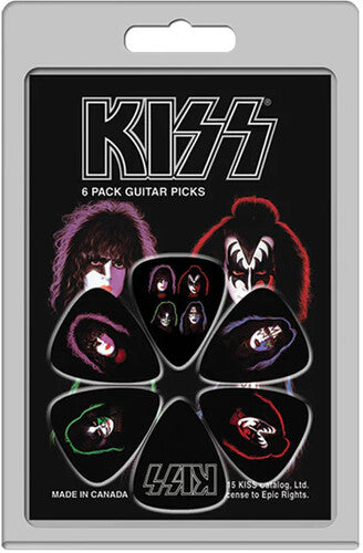 Kiss Perri's - Kiss - Faces - Guitar Picks (6 Pack)