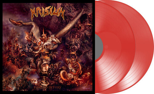 Krisiun Forged In Fury - Red - Double Record Album - Vinyl LP
