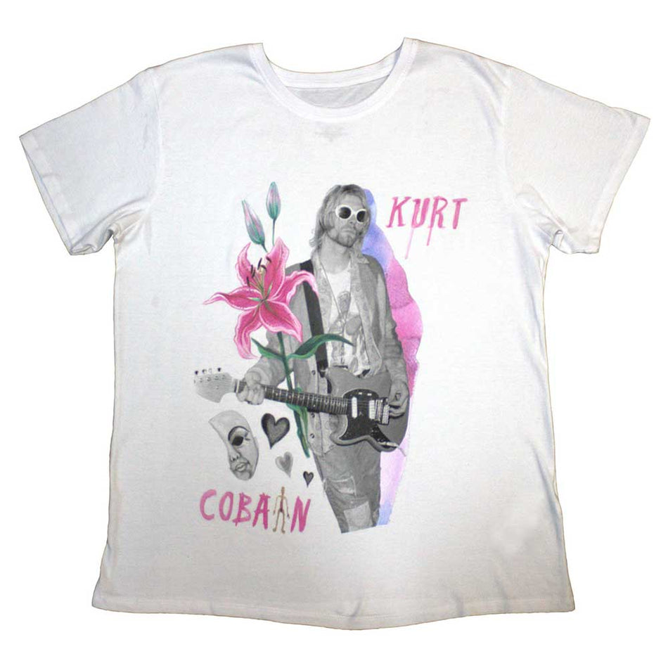 Kurt Cobain Flower White