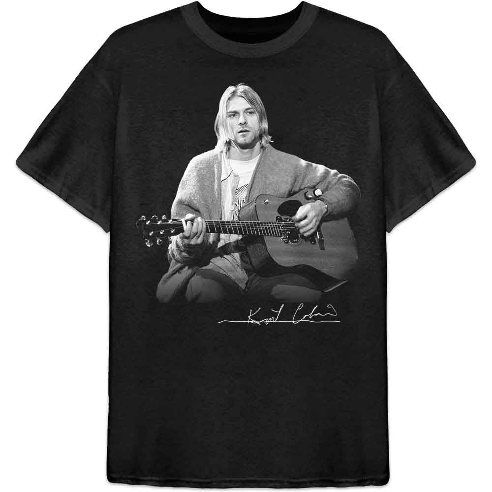 Kurt Cobain Guitar Live Photo Black