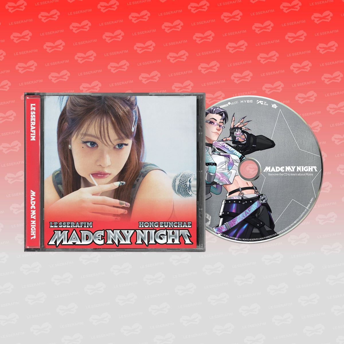LE SSERAFIM 2Nd Single Album "Made My Night" Single Cd [Hong Eunchae Ver.]