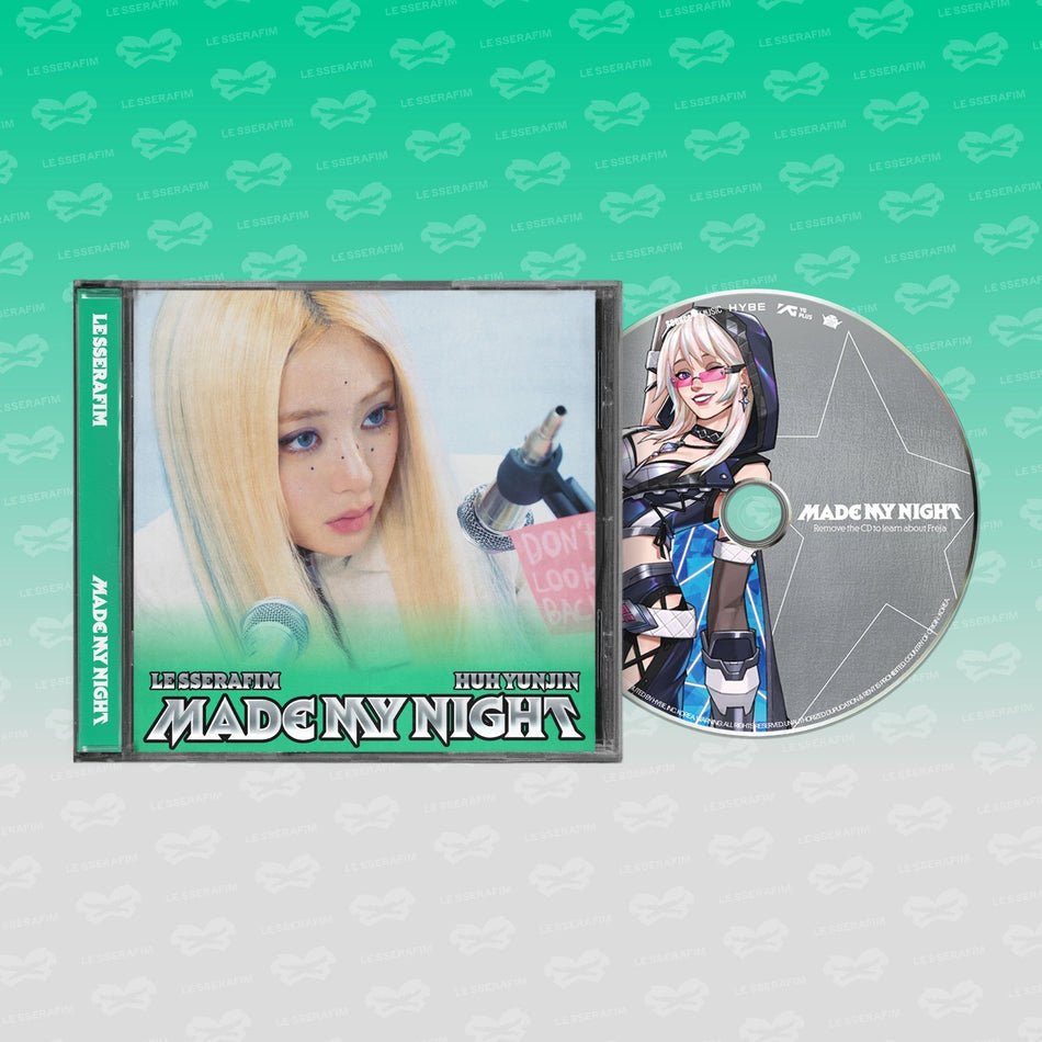 LE SSERAFIM 2Nd Single Album "Made My Night" Single Cd [Huh Yunjin Ver.]