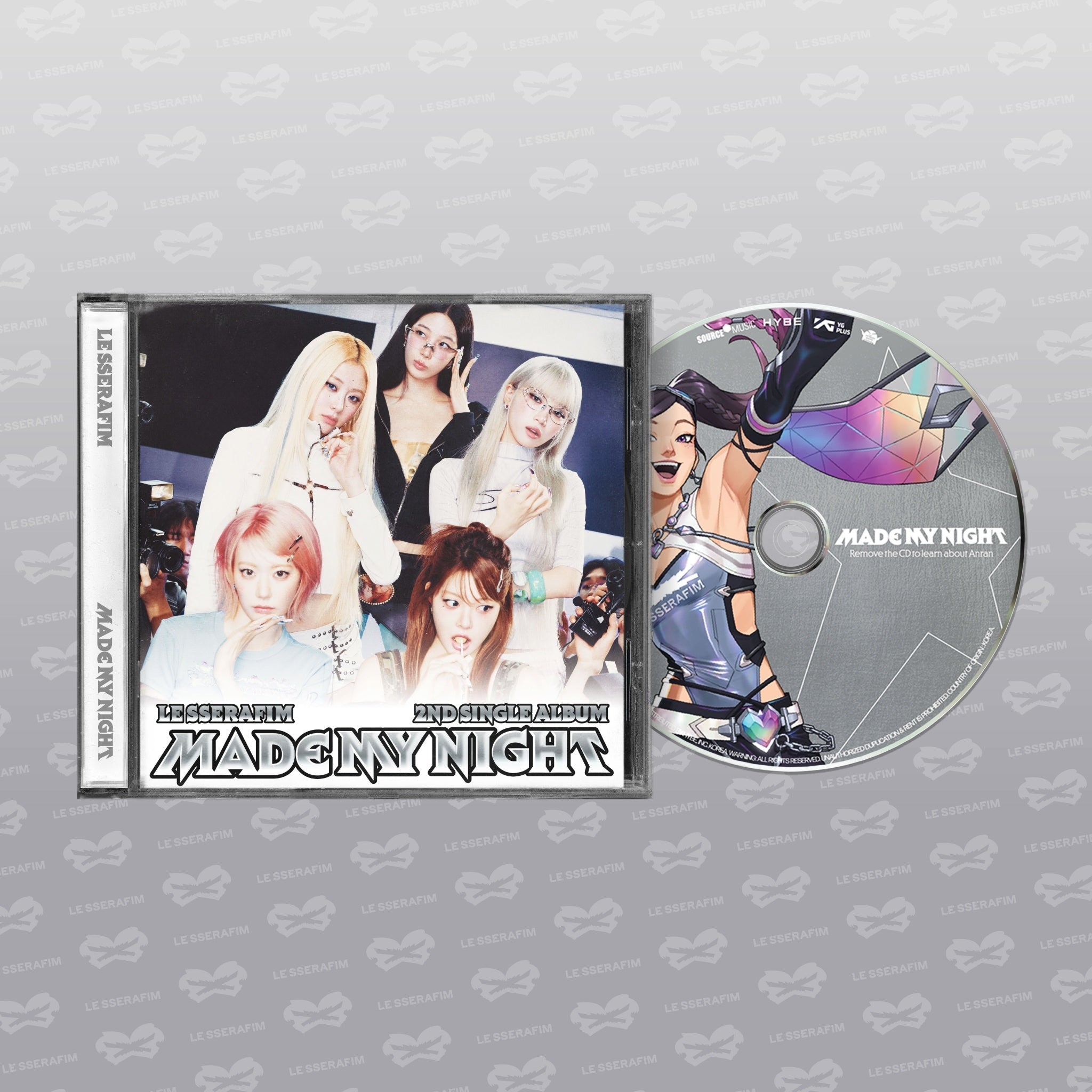 LE SSERAFIM 2Nd Single Album "Made My Night" Single Cd [Le Sserafim Ver.]