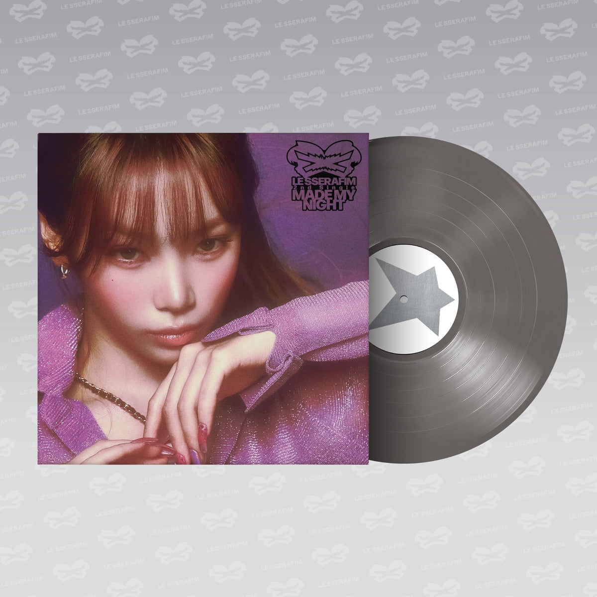 LE SSERAFIM 2ND Single Album 'Made My Night' Vinyl [Chic Silver Ver.]