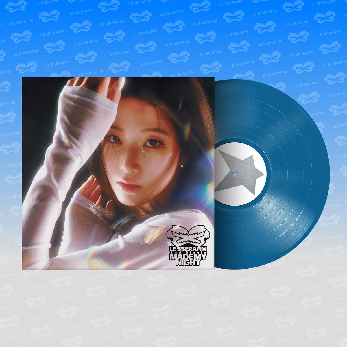 LE SSERAFIM 2ND Single Album 'Made My Night' Vinyl [Sky Blue Ver.]