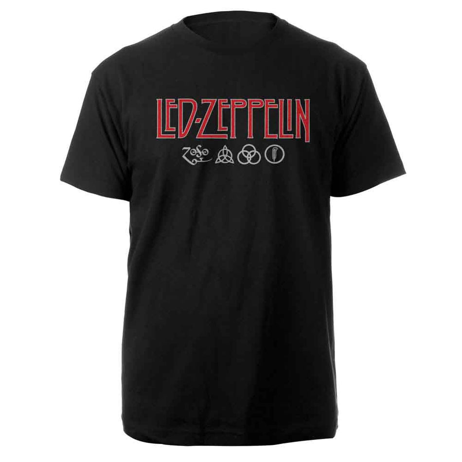 Led Zeppelin Logo & Symbols Black