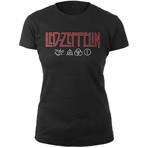 Led Zeppelin Logo & Symbols Black