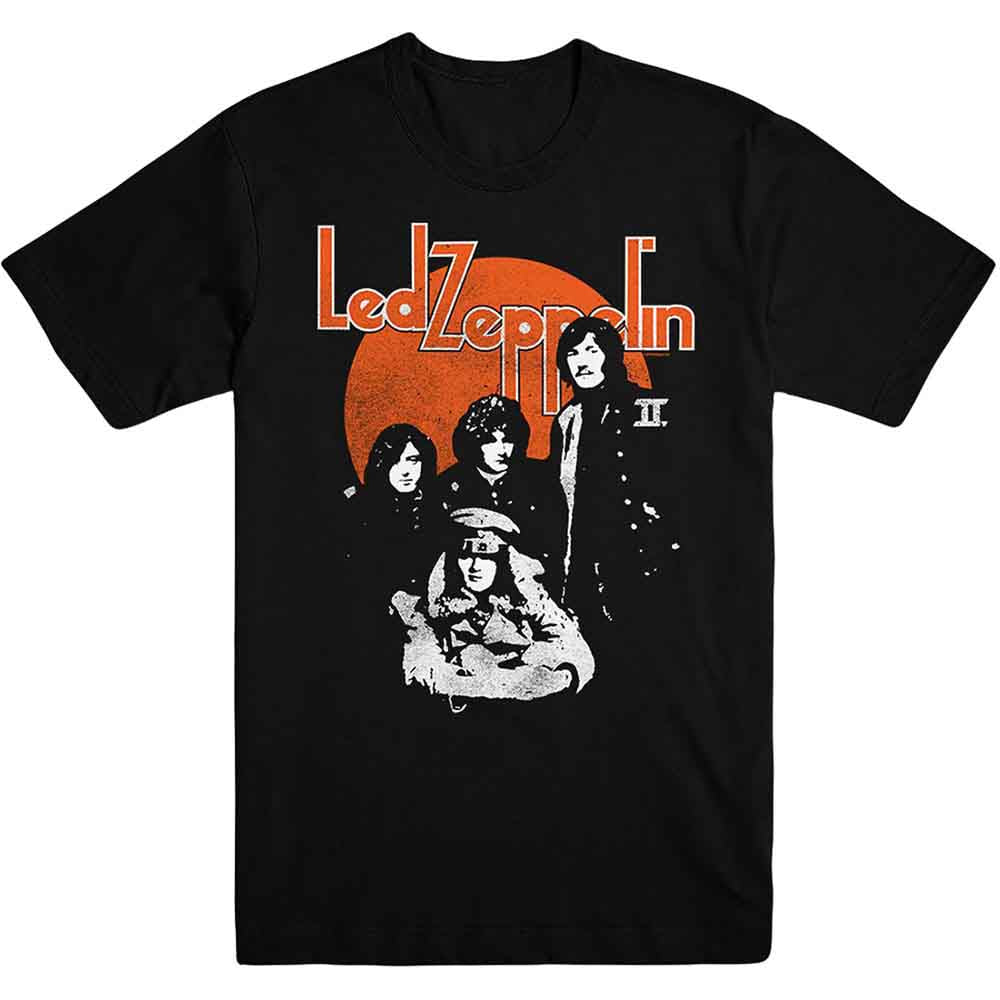 Led Zeppelin Orange Circle Black