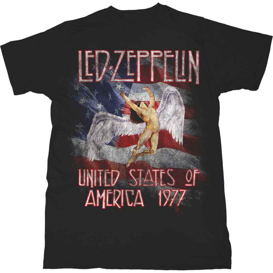 Led Zeppelin Stars N' Stripes USA '77. Black