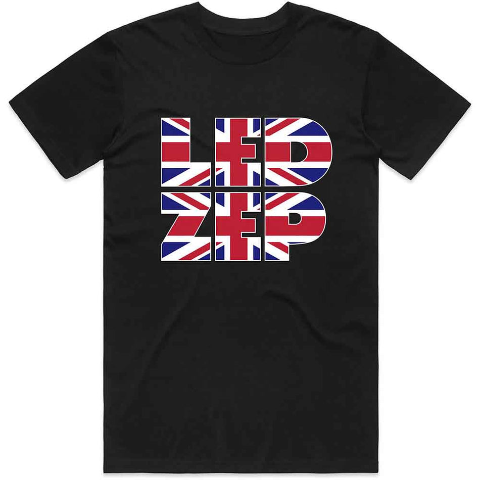 Led Zeppelin Union Jack Type Black