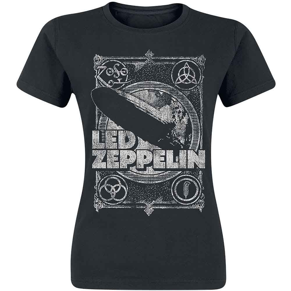 Led Zeppelin Vintage Print LZ1 Black