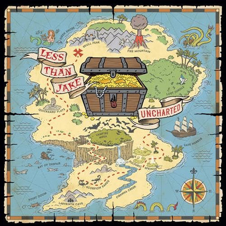 LESS THAN JAKE Uncharted (Sapphire Marble Colored Vinyl)