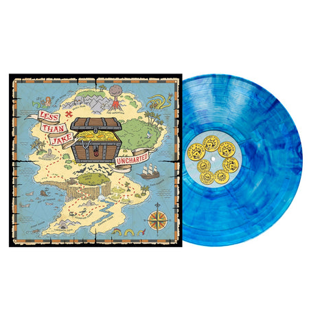 LESS THAN JAKE Uncharted (Sapphire Marble Colored Vinyl)