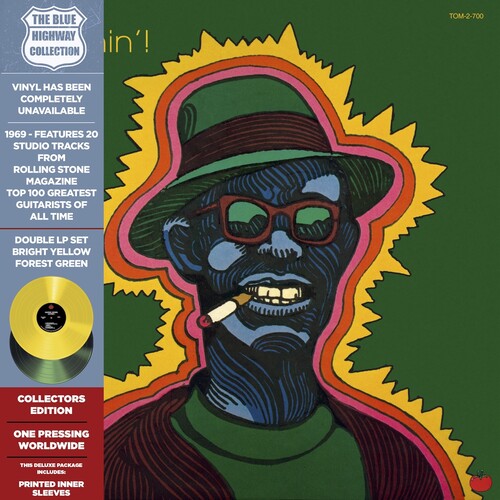 Lightnin' Hopkins Lightnin'! - Yellow/Green - Double Record Album - Vinyl LP