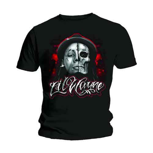 Lil Wayne Skull Sketch Black