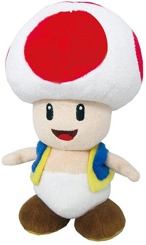 Little Buddy Toad 8 Plush Little Buddy - Super Mario Bros. All Star Collection - Toad 7.5" Plush - Collectible Plush Toy