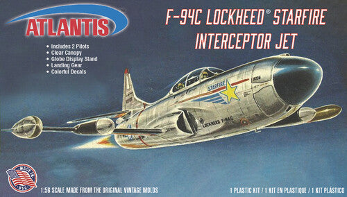 Lockheed Model Lockheed F-94C Starfire Interceptor with Swivel Stand 1:56 Scale Model Kit - Collectibles