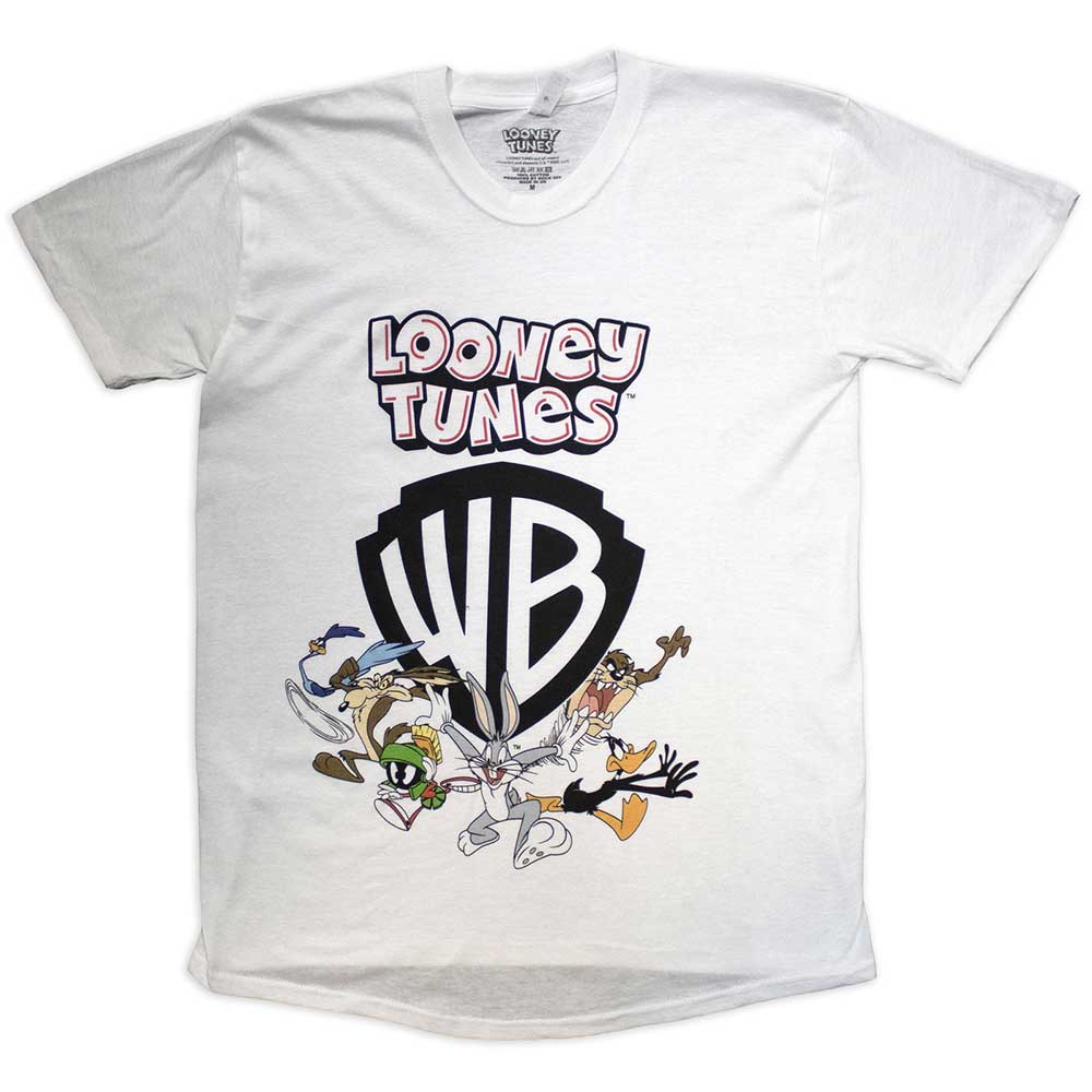 Looney Tunes Warner Bros Shield White