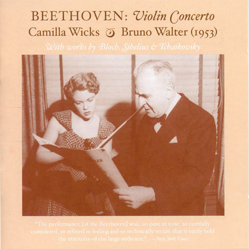 Ludwig Van Beethoven Con Vn-Art of Camilla Wicks - CD Album
